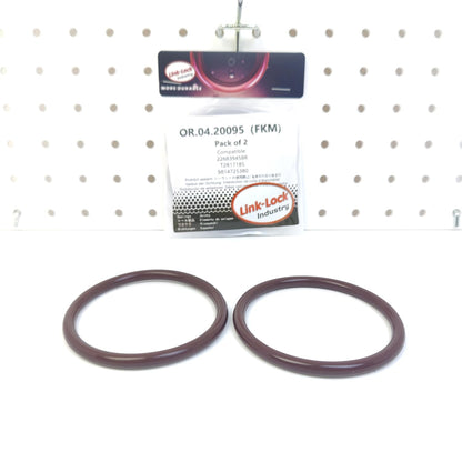 LINK-LOCK 2PCS OR.04.20095 FKM Viton Sealing O-Ring Kit of Air Metering device 226839458R T2R17185 9814725380 30551913 for DACIA for JAGUAR for PEUGEOT
