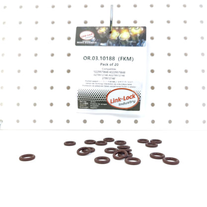 LINK-LOCK 20PCS OR.03.10188 FKM Viton Sealing O-Ring Kit Applicable to 0229979848 A0229979848 0279972748 A0279972748 279972748 For MERCEDES-BENZ-OM651 M133 M274 M276 OM642 M278