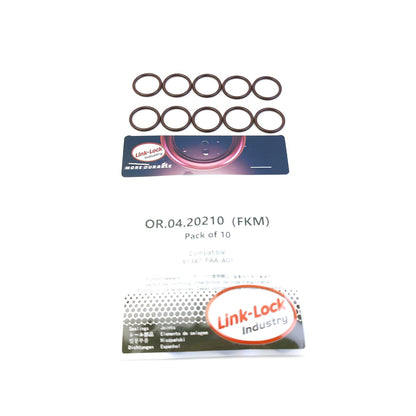 LINK-LOCK 10PCS OR.04.20210 FKM Viton Sealing O-Ring Kit of Power Steering Pump Blanking Plug 91347-PAA-A01 for HONDA-D17A2 D17A5 K24A8