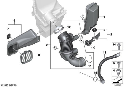 LINK-LOCK 4PCS FKMバイトン OR.01.30013 エンジンインテークパイプ Oリング 13718652852 13719894670 BMW B58 B47 B57用