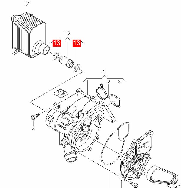 LINK-LOCK 10PCS OR.03.10525 FKM Viton Sealing O-Ring Kit of Cooling system conduit WHT004973 11531703848 11537830712 For AUDI For VW For BWM