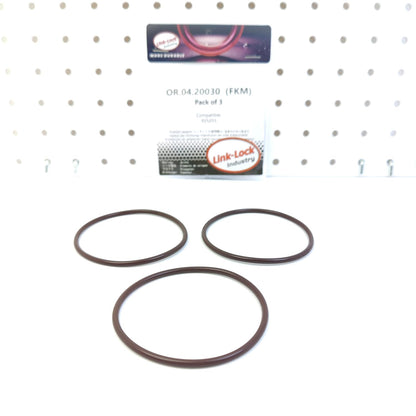 LINK-LOCK 3PCS OR.04.20030 FKMバイトン 65×3 シーリング ユニバーサルOリングキット 925255（ボルボ、ペンタ用）