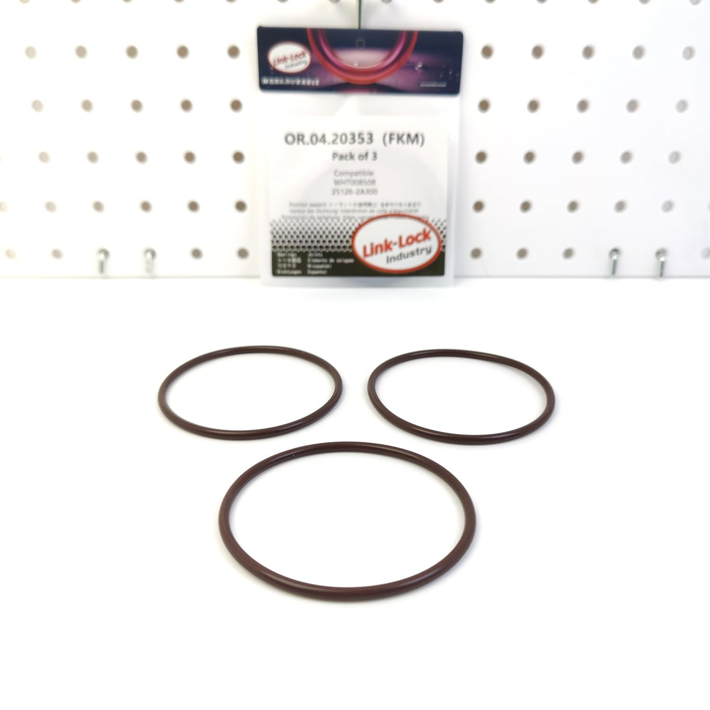 LINK-LOCK 3PCS OR.04.20353 FKM Viton Sealing O-Ring Kit of Thermostat WHT008508 25126-2A300 for AUDI for KIA