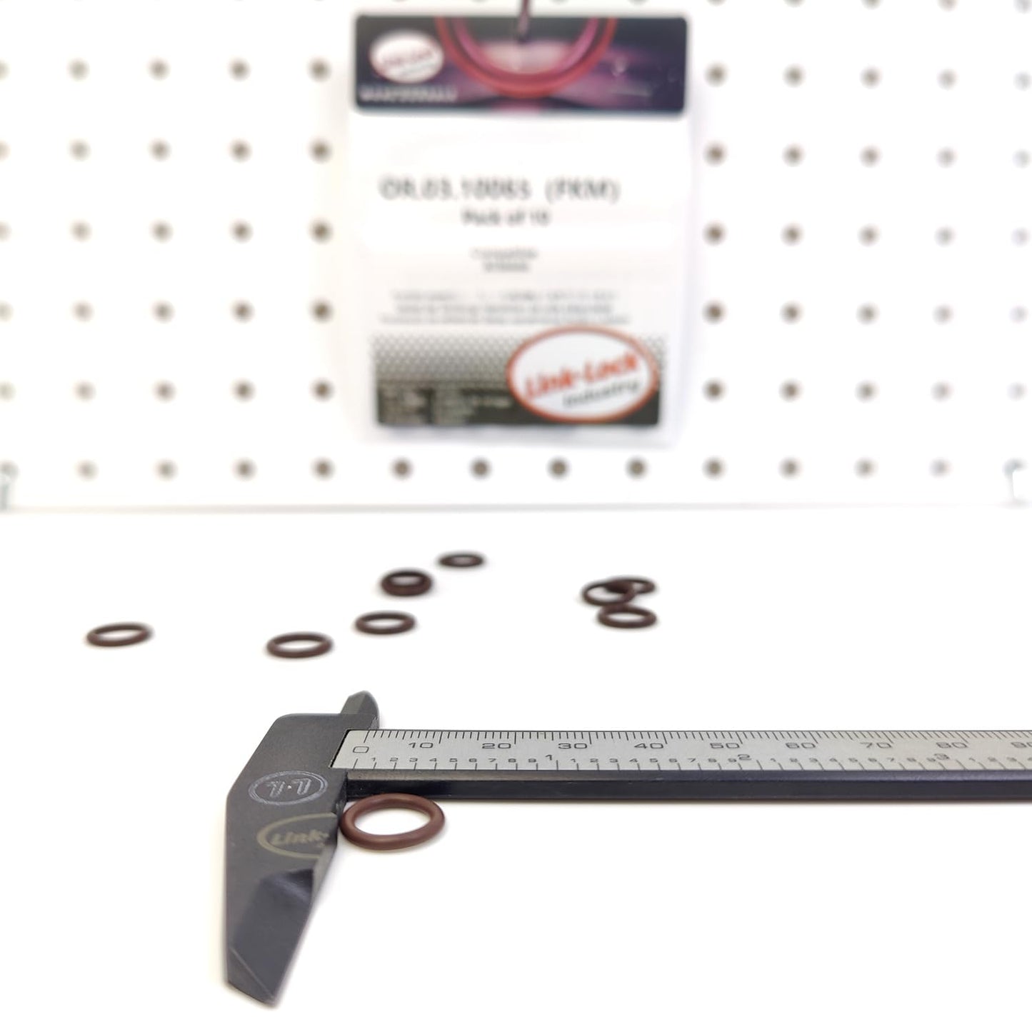 LINK-LOCK 10個入り OR.03.10065 FKMバイトン シールOリングキット エンジンオイルパイプライン用 3036666 CHEVROLET-LST用 CHENGLONG-L315-30 L375-30 DCEC-L375-20用 PACCAR-PX-9 191 PX-9 243用