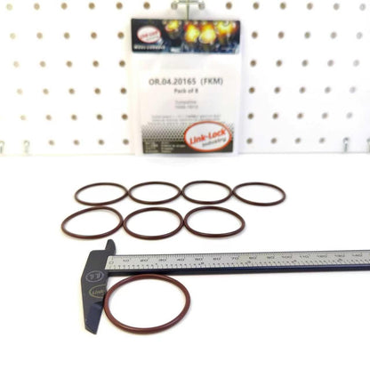 8PCS OR.04.20165 FKM Viton Sealing O-Ring Kit of Engine Oil Pan 15066-7S010 for NISSAN