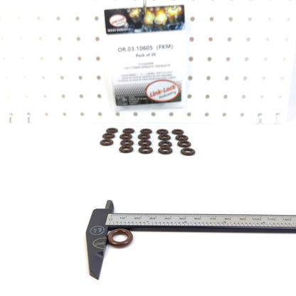 LINK-LOCK 20PCS OR.03.10605 FKM Viton シーリングOリングキット 吸気システム用 11611735859 20562274 7420562274 BMW用 VOLVO用 RENAULT用 トラック用