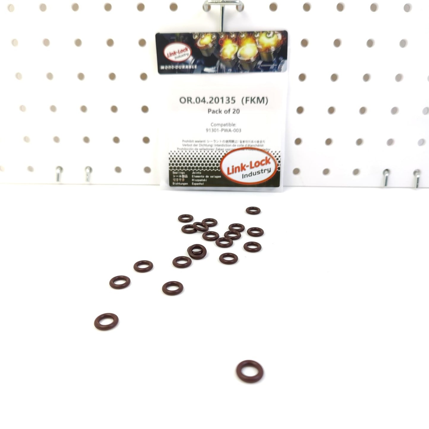 LINK-LOCK 20PCS OR.04.20135 FKM Viton Sealing O-Ring Kit of Pressure Sensor 91301-PWA-003 for HONDA