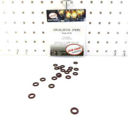 LINK-LOCK 20PCS OR.04.20135 FKM Viton Sealing O-Ring Kit of Pressure Sensor 91301-PWA-003 for HONDA