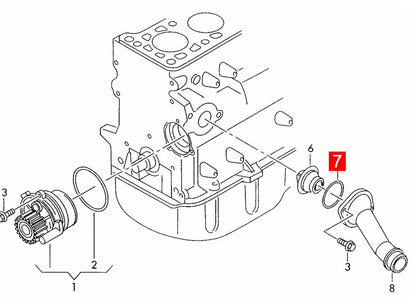 LINK-LOCK 6PCS OR.03.10175 FKMバイトンシーリングOリングキット クーラントパイプライン用 038121119B 038121119C 059121119 68001449AA 01181548 1002908 1144214 8M0066342 AUDI-BRE用 VOLVO-D20用 DODGE-BWD用