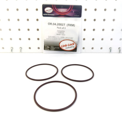 LINK-LOCK 3PCS OR.04.20027 FKM Viton Sealing O-Ring Kit of Fuel Injection Pump Housing 17284580 90099-14053 for FIAT for TOYOTA