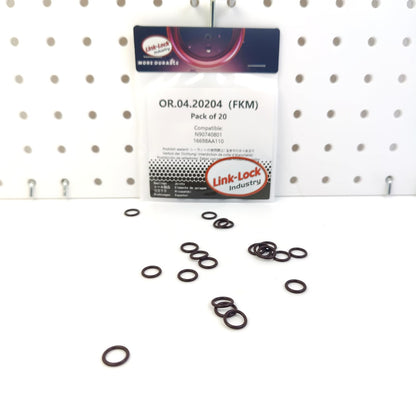 LINK-LOCK 20PCS OR.04.20204 FKM Viton Sealing O-Ring Kit of Injector N90740801 16698AA110 for AUDI for SUBARU