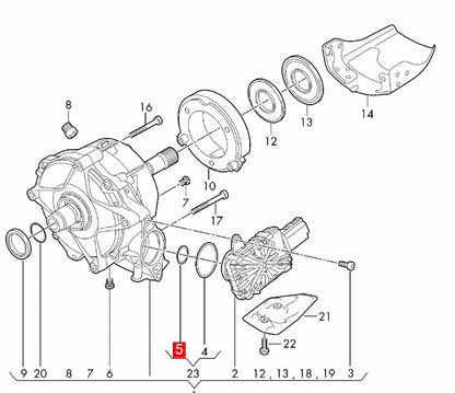 LINK-LOCK 6PCS OR.03.10602 FKMバイトン クラッチ用シーリングOリングキット 0CJ409405A AUDI VW用