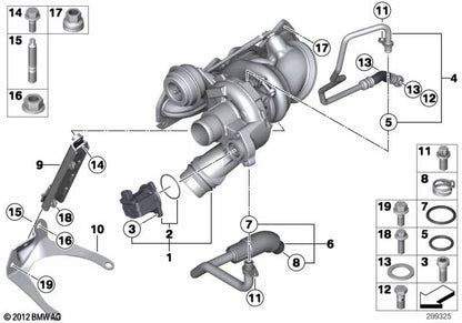 링크-록 10PCS FKM 바이톤 OR.01.10003 터보차징 파이프라인 O-링 17227680667 11420052839 BMW N13 K1200 K1300 K1600용