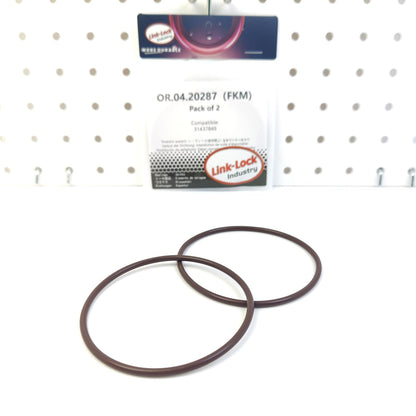LINK-LOCK 2PCS OR.04.20287 FKM Viton Sealing O-Ring Kit of Air Filter Housing Intake Hose 31437849 for VOLVO