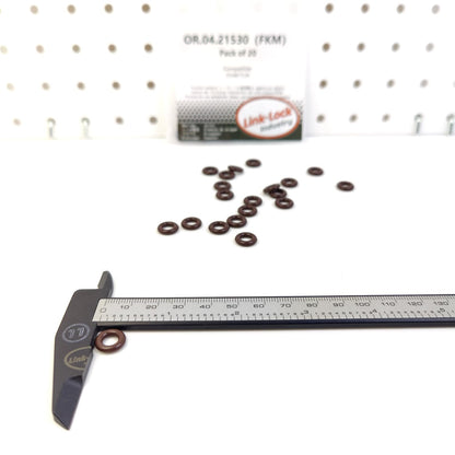 LINK-LOCK 20PCS OR.04.21530 FKM Viton ターボチャージャー燃料供給パイプ用Oリングキット 55487539（ビュイック、シボレー、オペル用）