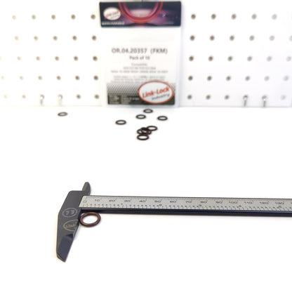 LINK-LOCK 10PCS OR.04.20357 FKM Viton オイルディップスティックOリングキット 059103196 059103196A 9954-10-0906 99541-00906 9954-10-0907 AUDI MAZDA用