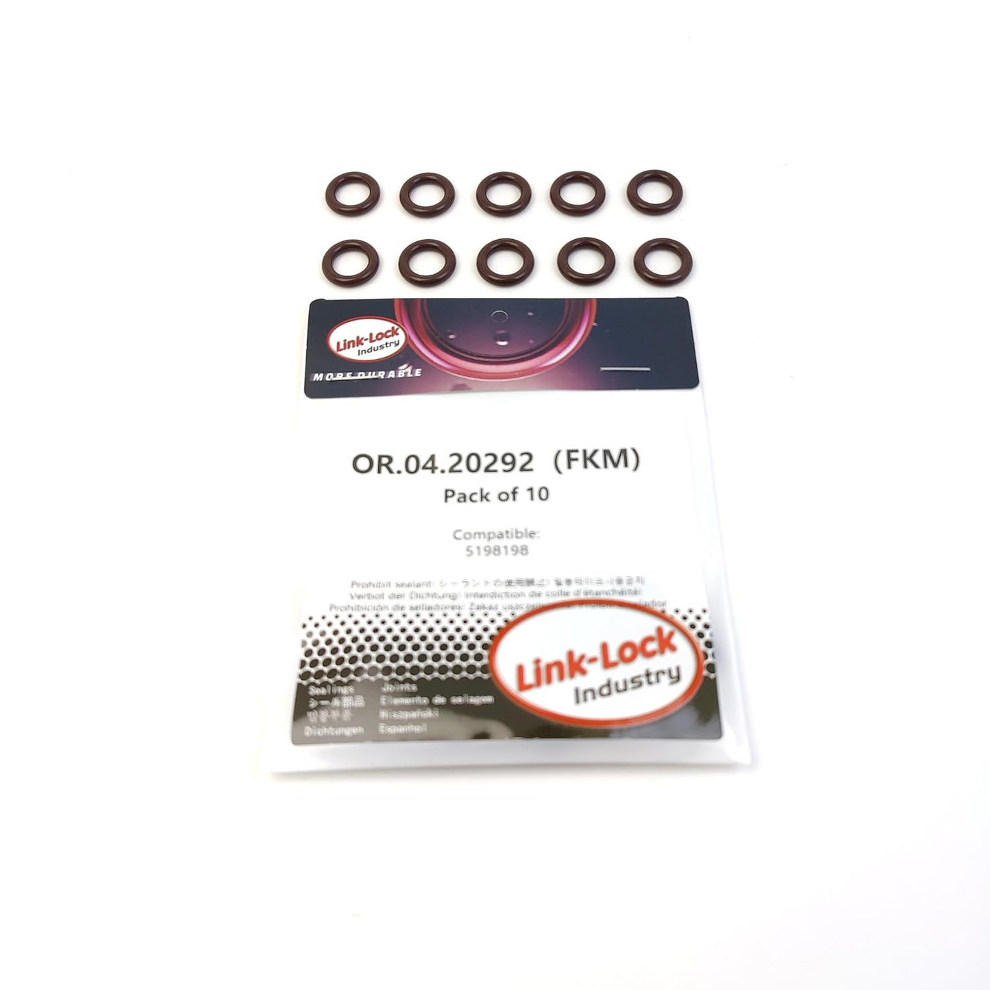 LINK-LOCK 10PCS OR.04.20292 FKM Viton Sealing O-Ring Kit of Camshaft Adjustment 5198198 for FORD