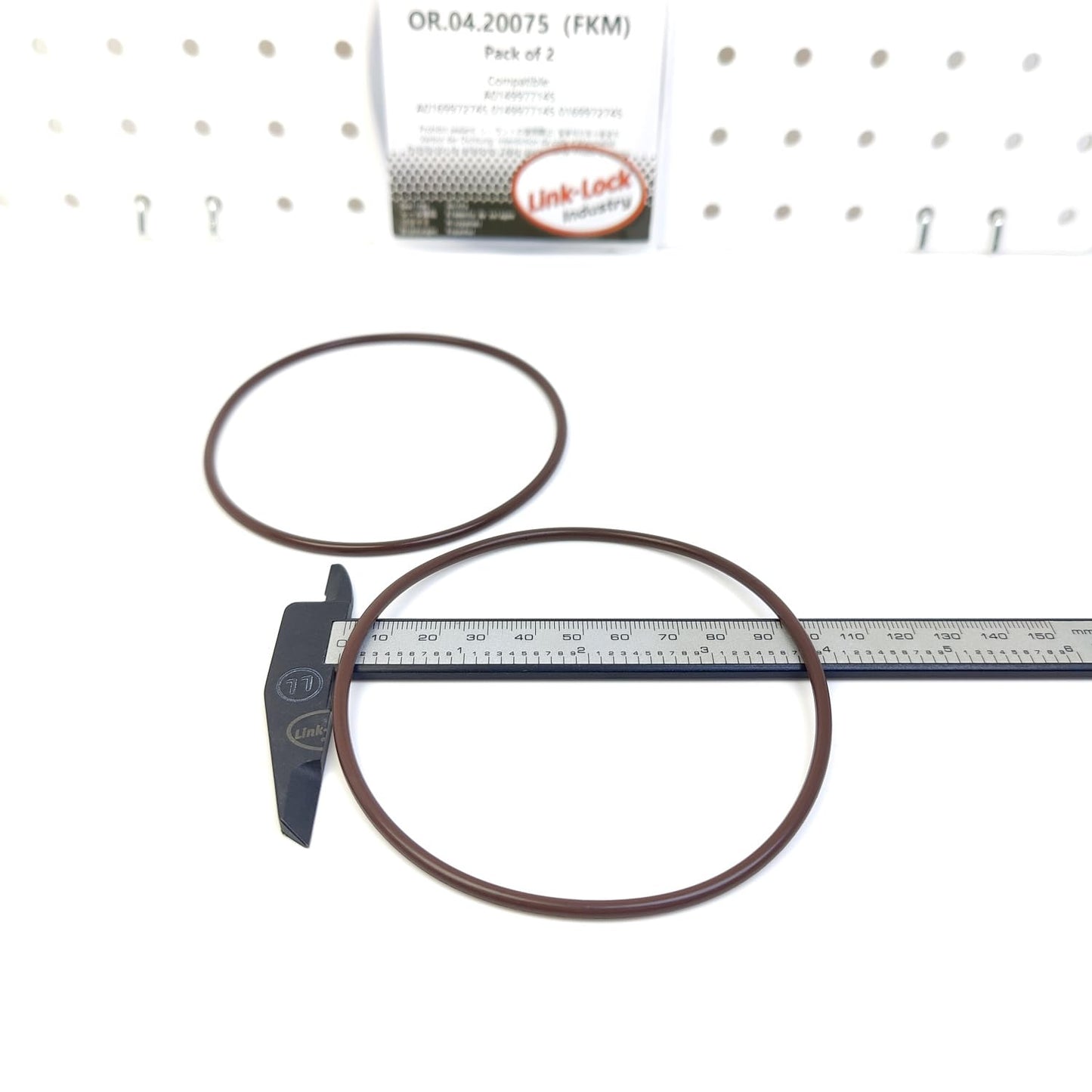LINK-LOCK 2PCS OR.04.20075 FKMバイトン製シーリングOリングキット シリンダーライナーからクランクケース底部用 A0149977145 A0169972745 0149977145 0169972745 メルセデスベンツ用