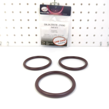 LINK-LOCK 3PCS OR.04.20078 FKM Viton Sealing O-Ring Kit of Inflatable Guide/AGR 11658571305 for BMW
