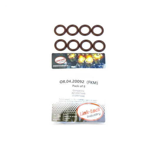 8PCS OR.04.20092 FKM Viton Sealing O-Ring Kit of Oil Cooler Line A0129975648 0129975648 for MERCEDES-BENZ