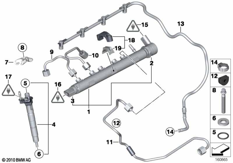 LINK-LOCK 20PCS FKM Viton OR.01.50008 Fuel injection valve O-RING gasket 13537794553 for BMW N47 N57 B37 B47 B57