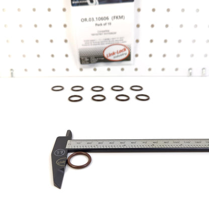 LINK-LOCK 10PCS OR.03.10606 FKM Viton Sealing O-Ring Kit of Injector N91027901 WHT008226 For AUDI For VW