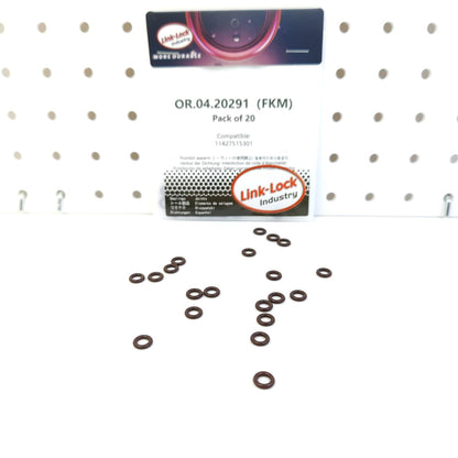 LINK-LOCK 20PCS OR.04.20291 FKMバイトンシーリングOリングキット ピックアップチューブ/オイルポンプ用 11427515301 BMW用