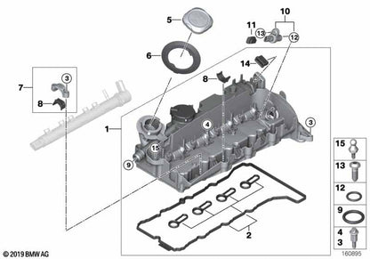 LINK-LOCK 10PCS FKM Viton OR.01.40034  Engine Camshaft sensor O-RING gasket 13627796699 13627792257 for BMW N47 N57 B37 B47 B57