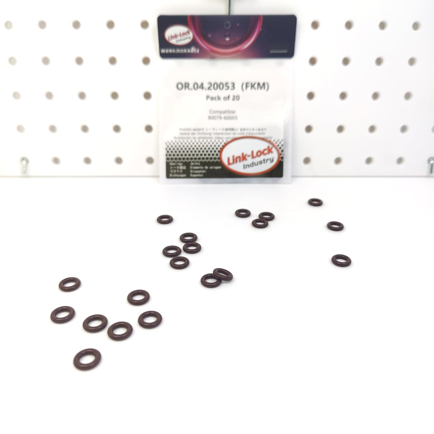 LINK-LOCK 20PCS OR.04.20053 FKMバイトンシーリングOリングキット パワーアジャスト 90079-60005 トヨタ用
