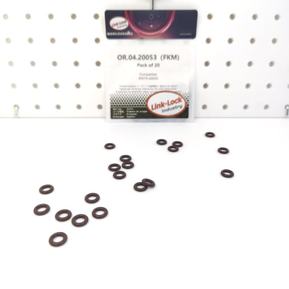 LINK-LOCK 20PCS OR.04.20053 FKMバイトンシーリングOリングキット パワーアジャスト 90079-60005 トヨタ用