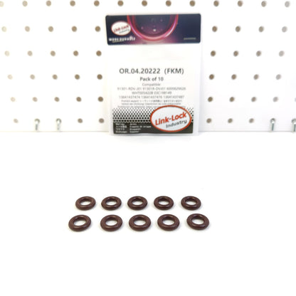 LINK-LOCK 10PCS OR.04.20222 FKM Viton Sealing O-Ring Kit of Injector 91301-RDV-J01 91301R-DVJ01 6000629626 WHT005422B 03C198149 13641437474 13641437476 13641437487 13647509752 13647516741 12642639
