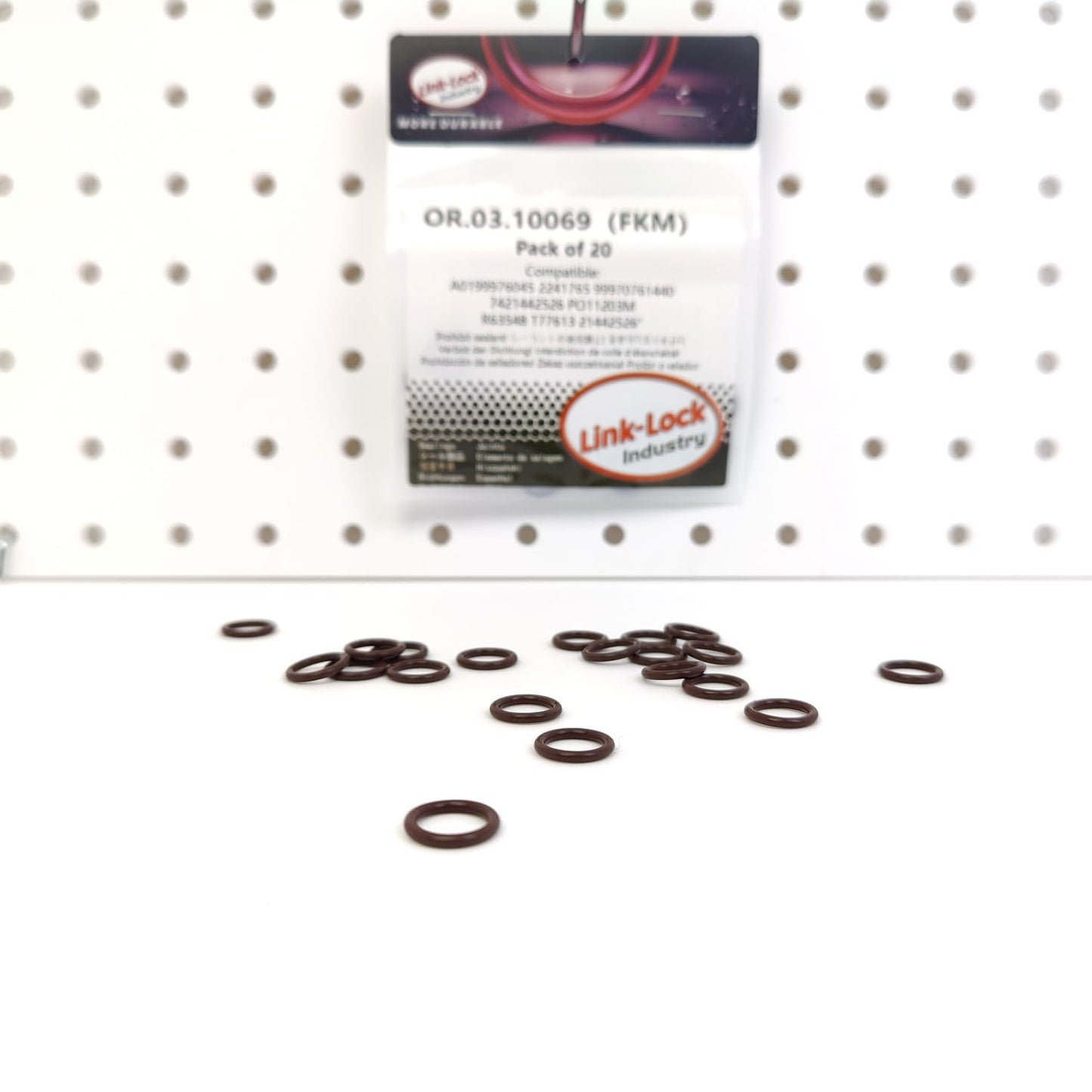 LINK-LOCK 20PCS OR.03.10069 FKM Viton Sealing O-Ring Kit Of Engine oil pipeline LR125467 0199976045 A0199976045 2241765 99970761440 For VOLVO-D5K D8K D8C For AUDI For FORD For PORSCHE For SCANIA