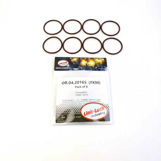 8PCS OR.04.20165 FKM Viton Sealing O-Ring Kit of Engine Oil Pan 15066-7S010 for NISSAN