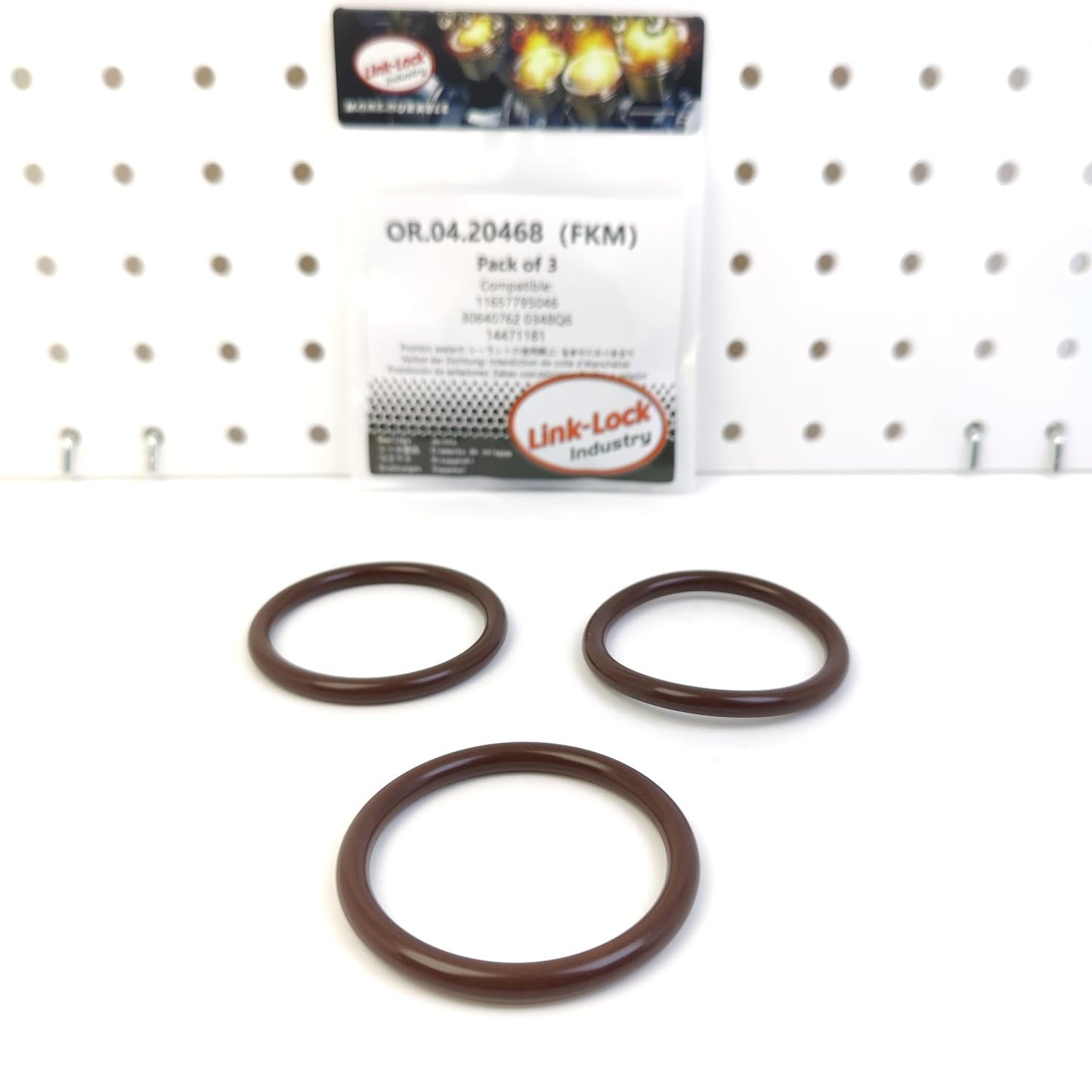 LINK-LOCK 3PCS OR.04.20468 FKM Viton Sealing O-Ring Kit of Intake Manifold 11657795046 30640762 0348Q6 14471181 for BMW-M57 for CITROEN for PEUGEOT
