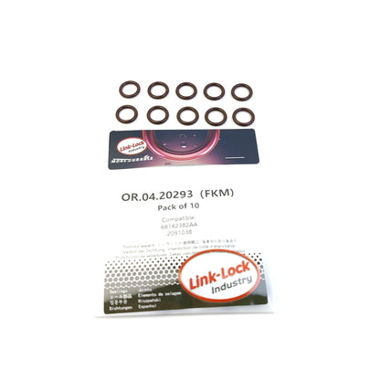 LINK-LOCK 10PCS OR.04.20293 FKM Viton Sealing O-Ring Kit of Oil Dipstick 68142382AA 2091038 for JEEP for OPEL