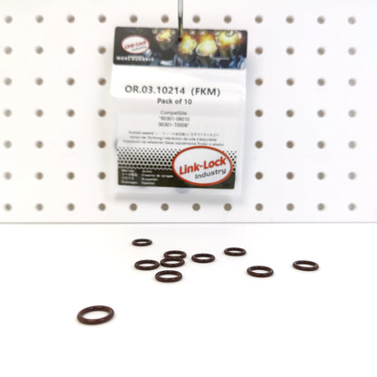 LINK-LOCK 10PCS OR.03.10214 FKM Viton Sealing O-Ring Kit of Oil pump 90301-08010 90301-T0008 For TOYOTA-1KD 2KD