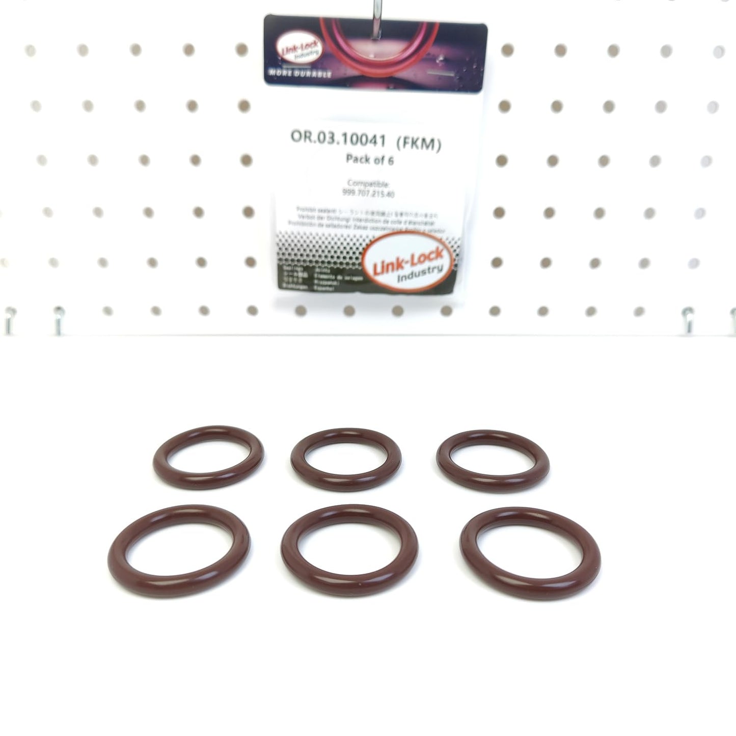 LINK-LOCK 6PCS OR.03.10041 FKM Viton Sealing O-Ring Kit Of Spark plug sleeve 999.707.215.40 For PORSCHE-M96.01 M96.04 M96.21 M96.02 M96.20 M96.22