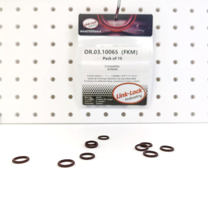 LINK-LOCK 10個入り OR.03.10065 FKMバイトン シールOリングキット エンジンオイルパイプライン用 3036666 CHEVROLET-LST用 CHENGLONG-L315-30 L375-30 DCEC-L375-20用 PACCAR-PX-9 191 PX-9 243用