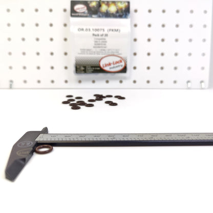 LINK-LOCK 20PCS OR.03.10075 FKMバイトンシーリングOリングキット オイルレベルゲージ用 26615-25000 0239970745 A0239970745 MERCEDES-BENZ-M270.910 OM642 OM651 M270 OM642 OM651 INFINITI-270910 JEEP用