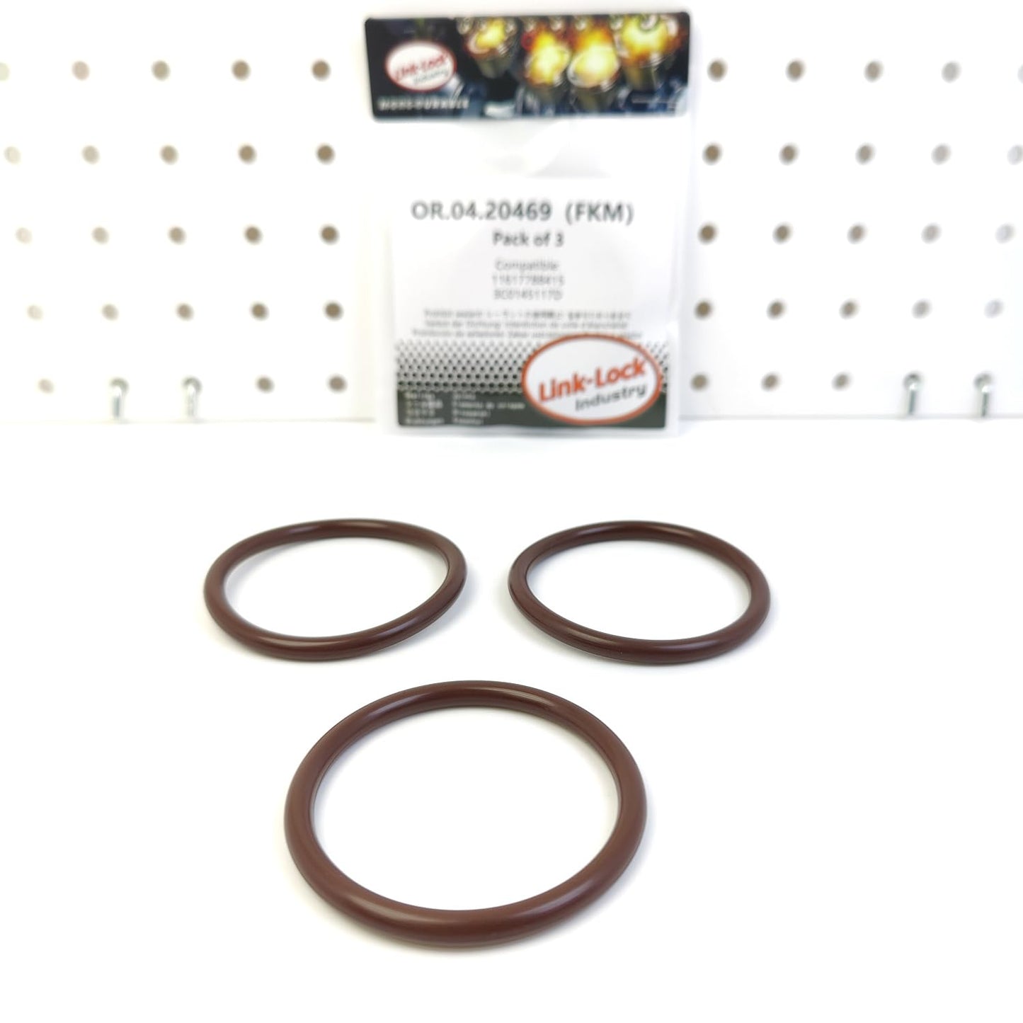 LINK-LOCK 3PCS OR.04.20469 FKM Viton Sealing O-Ring Kit of Inflatable Guide/AGR 11617788415 3C0145117D for BMW-N47 for AUDI
