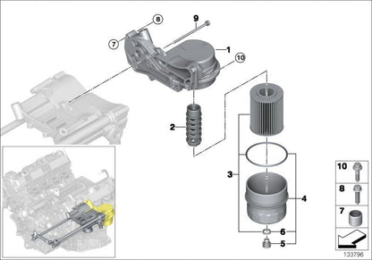 LINK-LOCK 5PCS FKM Viton OR.01.40029 エンジンオイルポンプ Oリングガスケット 11427563847 11427508134 BMW N62 N73 S85用