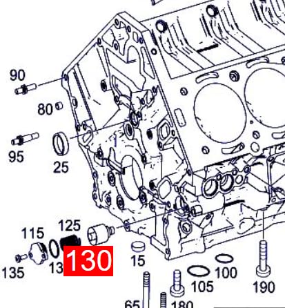 LINK-LOCK 10PCS OR.03.10501 FKM Viton Sealing O-Ring Kit of Cylinder block crankcase A1551850280 For MERCEDES-BENZ