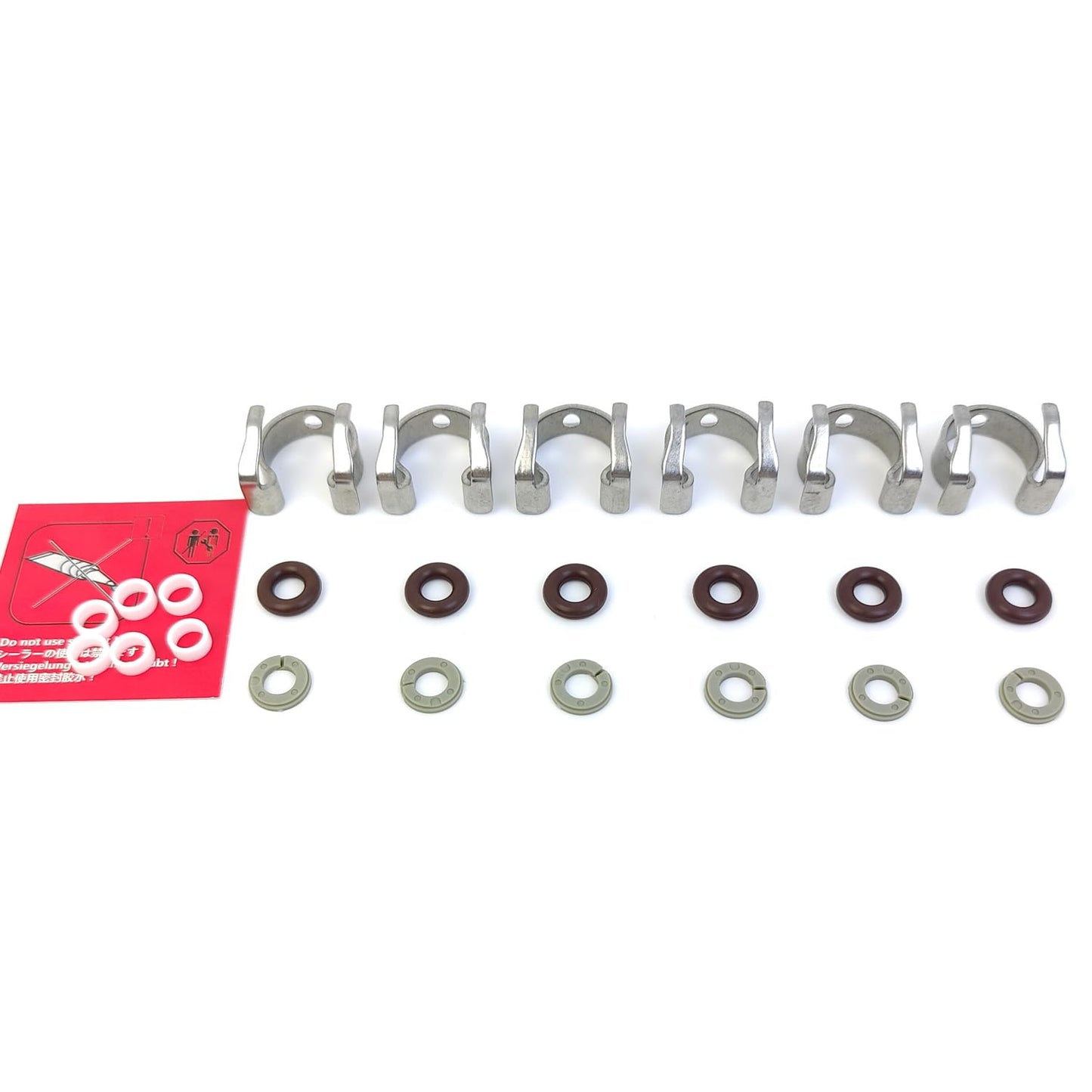 LINK-LOCK 6Set OK.04.10053 fuel injector repair kit LR037089 with FKM Viton O-RING For LAND ROVER 5.0T 3.0SC P380 508PS 306PS