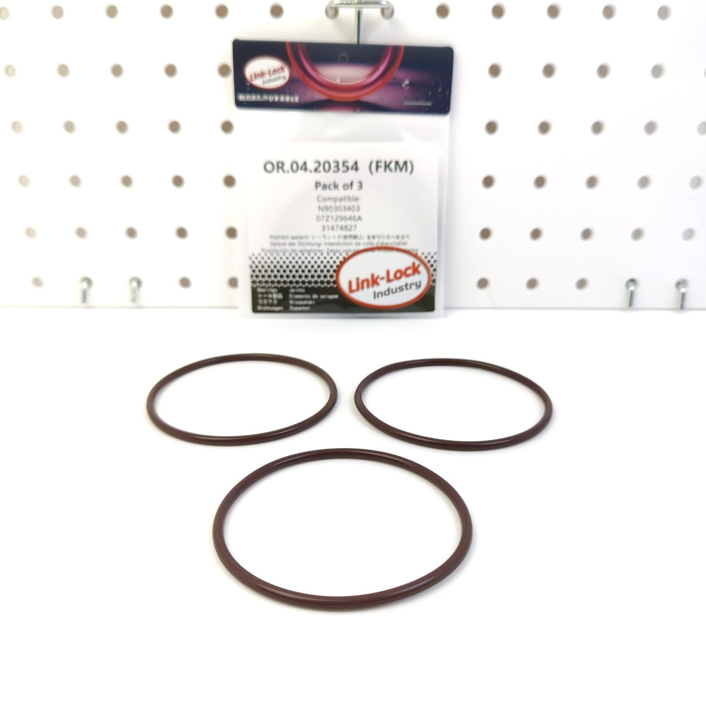 LINK-LOCK 3PCS OR.04.20354 FKM Viton サーモスタット用Oリングキット N90303403 07Z129646A 31474827 AUDI VOLVO用