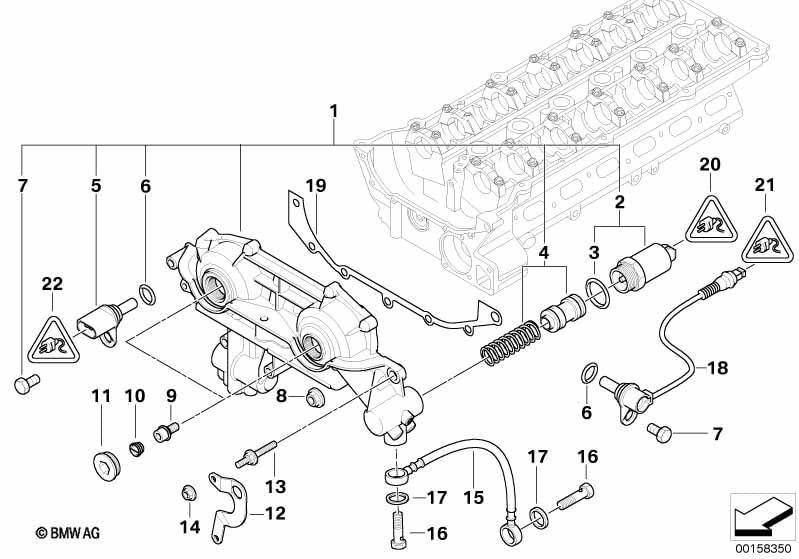 LINK-LOCK 5個 FKM フッ素ゴム製 Oリング.01.40047 エンジンVANOS Oリングガスケット BMW M50 M52 S52 M54用 11361703713