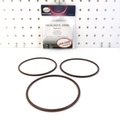 LINK-LOCK 3PCS OR.04.20315 FKM Viton Sealing O-Ring Kit of Air Compressor 91302-58G-A01 51.96501-0415 for HONDA for MAN