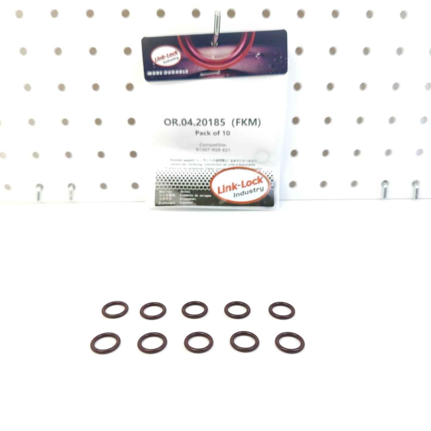 LINK-LOCK 10PCS OR.04.20185 FKM Viton Sealing O-Ring Kit of Vacuum Solenoid Valve/Turbo Solenoid Valve 91307-RSR-E01 for HONDA