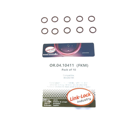 LINK-LOCK 10PCS OR.04.10411 FKM Viton Sealing O-Ring Kit of Air Condition Pipe 8E0260749 For AUDI For VW