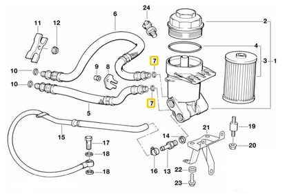 LINK-LOCK 10PCS OR.03.10067 FKM Viton Sealing O-Ring Kit Of Engine oil pipeline 11421702916 3201562 01183405 06.56824-0327 99970749640 LYX000100 For BMW-M60 M62 M73 M70 S62 S70