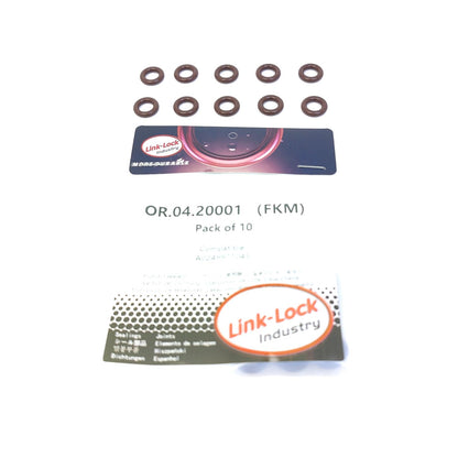 LINK-LOCK 10PCS OR.04.20001 FKM Viton Sealing O-Ring Kit of Turbocharger Pipe A0249971045 0249971045 for MERCEDES-BENZ M274
